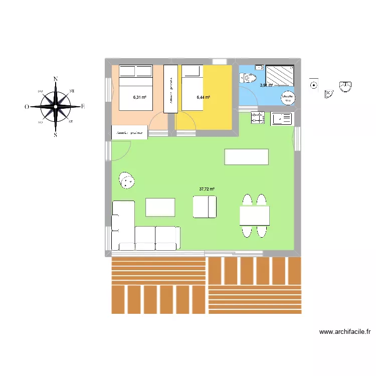 Maison int&eacute;rieur. Plan de 