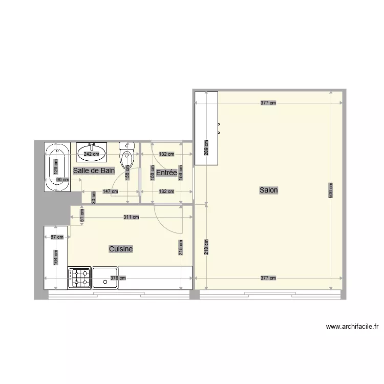 Appt Ancely. Plan de 