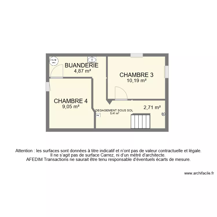 BI 7814 SOUS SOL . Plan de 