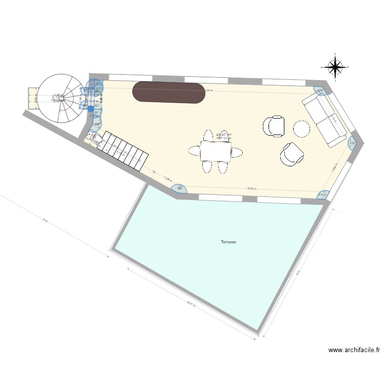 Aubervilliers v3. Plan de 0 pièce et 0 m2