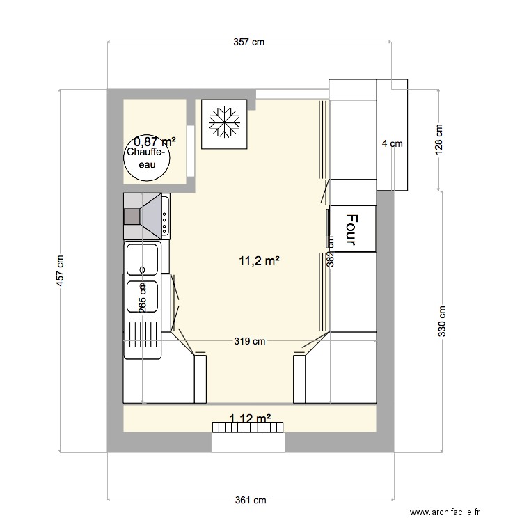 CUISINE A Lou houdens 2. Plan de 0 pièce et 0 m2