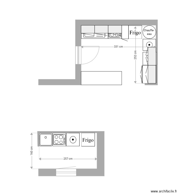 Cuisine TLSE METR. Plan de 0 pièce et 0 m2