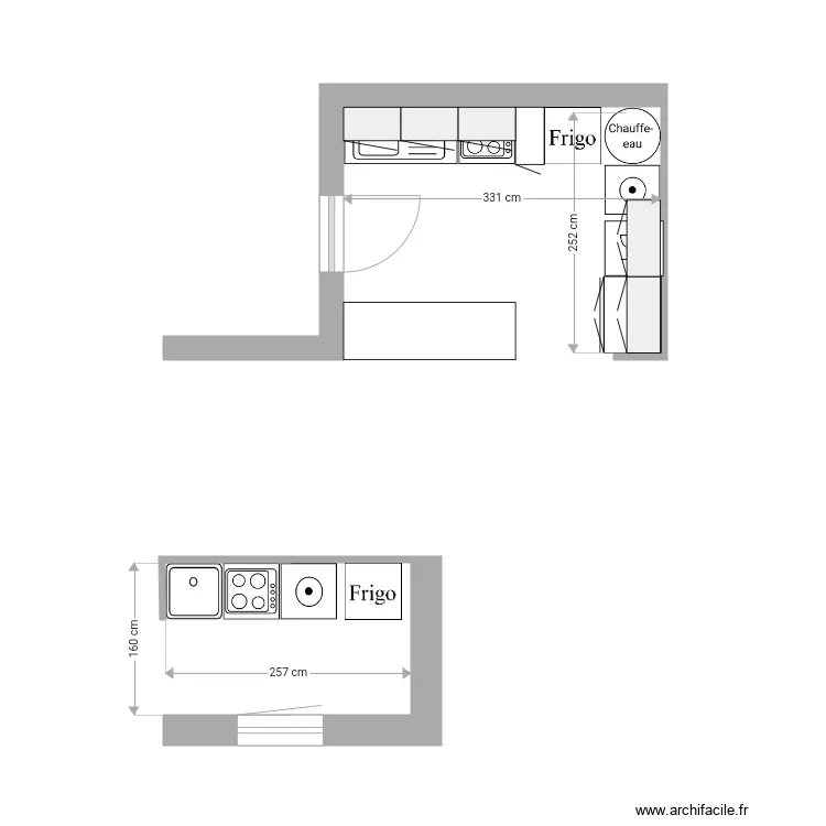 Cuisine TLSE METR. Plan de 