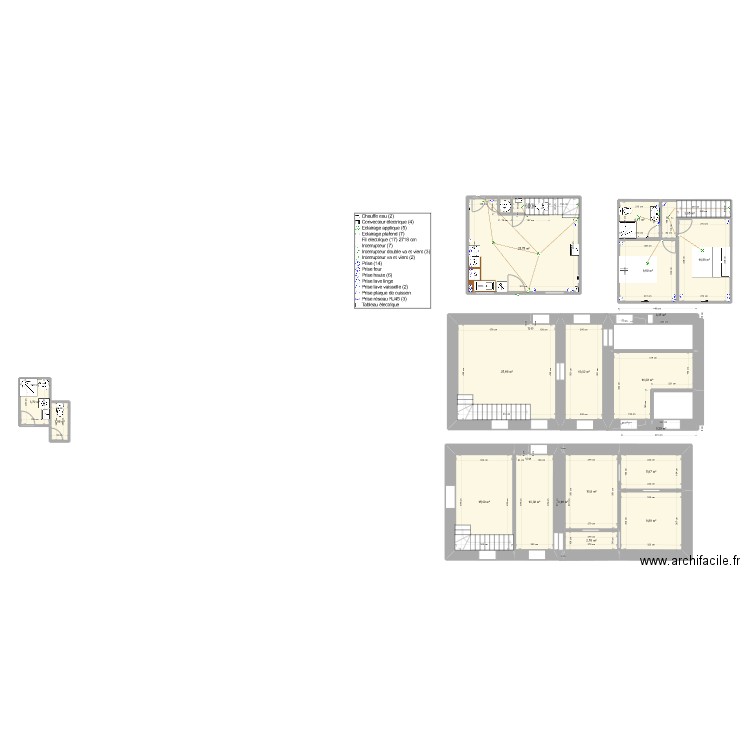 salle de bains apres. Plan de 21 pièces et 165 m2