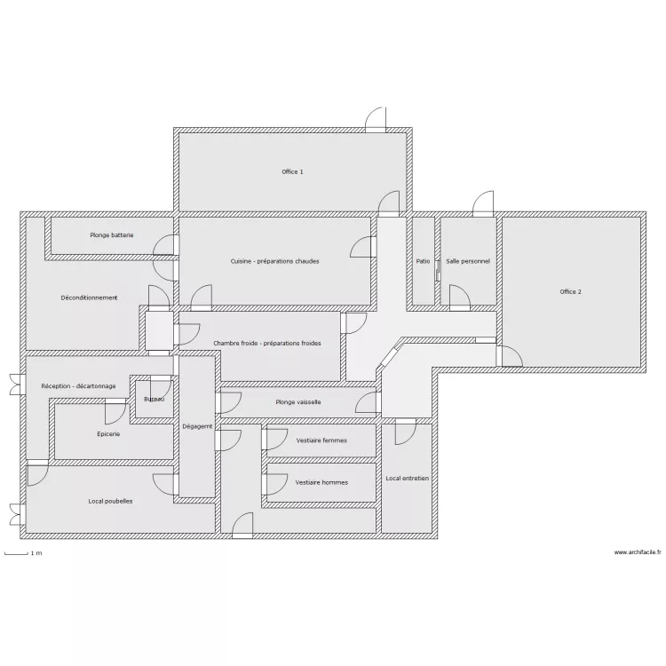 Cuisine Les Cam&eacute;lias - Cabestany. Plan de 