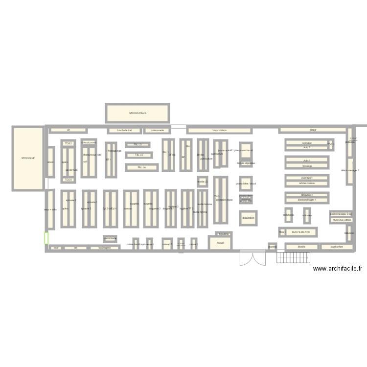 MAGASIN. Plan de 0 pièce et 0 m2