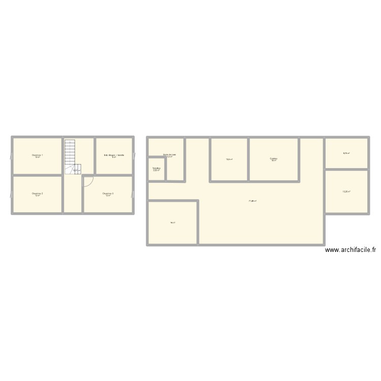 Maison. Plan de 0 pièce et 0 m2