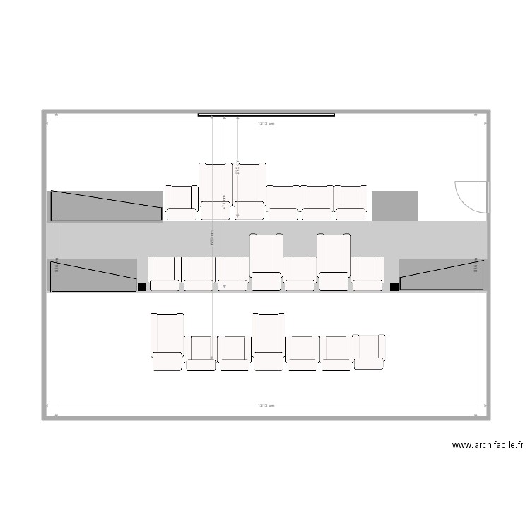 Cinema Mons Terry Smith. Plan de 1 pièce et 101 m2