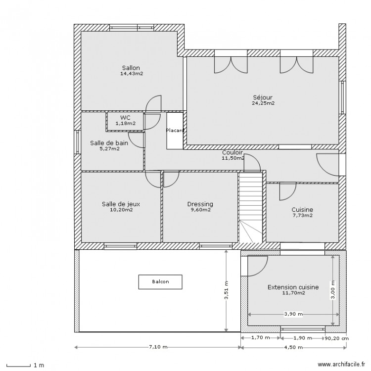 Rez De Chaus. Plan de 0 pièce et 0 m2