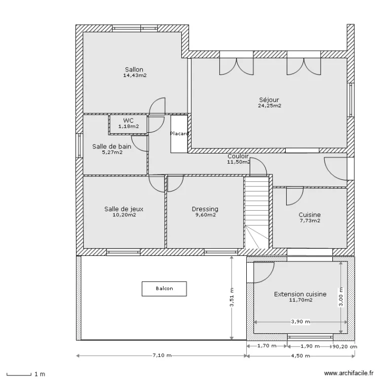 Rez De Chaus. Plan de 