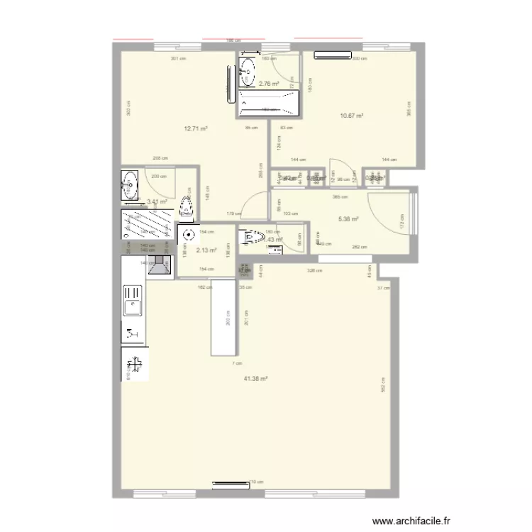 Cheverny Revu 20161112 avec meubles. Plan de 