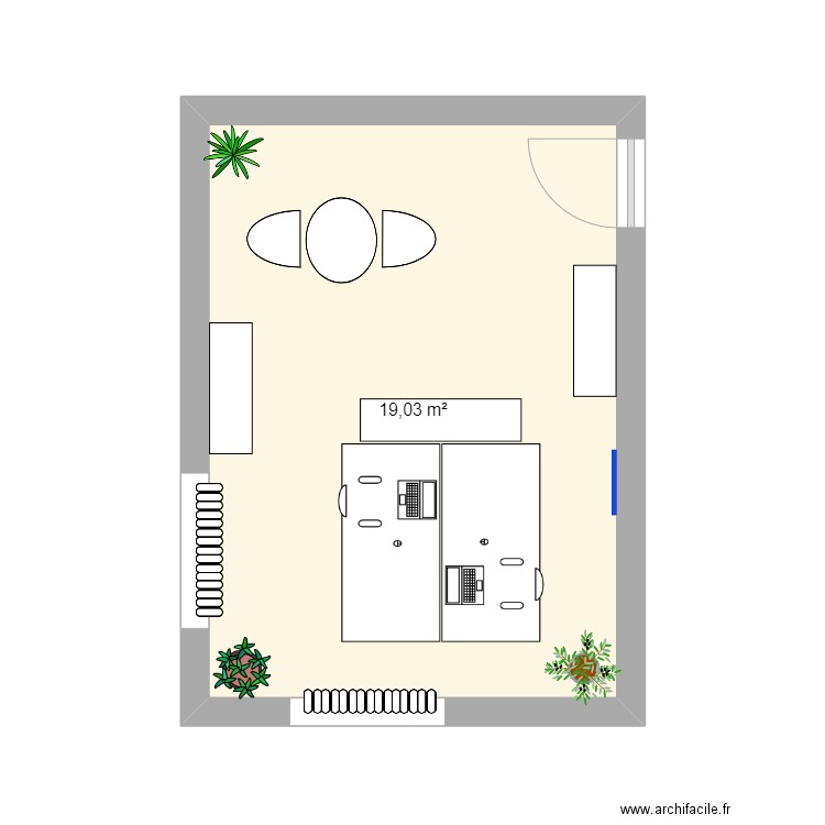 bureau sabrina. Plan de 0 pièce et 0 m2