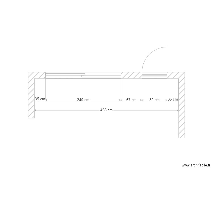 STUDIO PORTE  FENETRE. Plan de 0 pièce et 0 m2