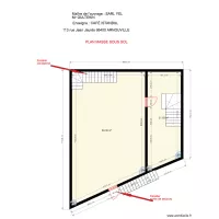 CAF&Eacute; ISTANBUL  PLAN MASSE SOUS SOL