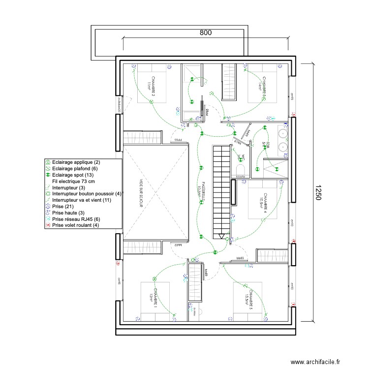 flo Sonia etage. Plan de 0 pièce et 0 m2