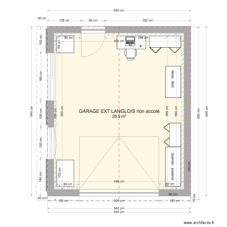 garage EXT LANGLOIS1. Plan de 0 pièce et 0 m2