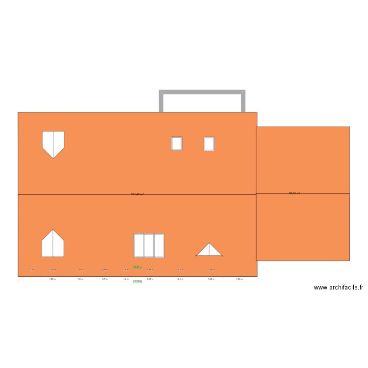 Maison. Plan de 0 pièce et 0 m2