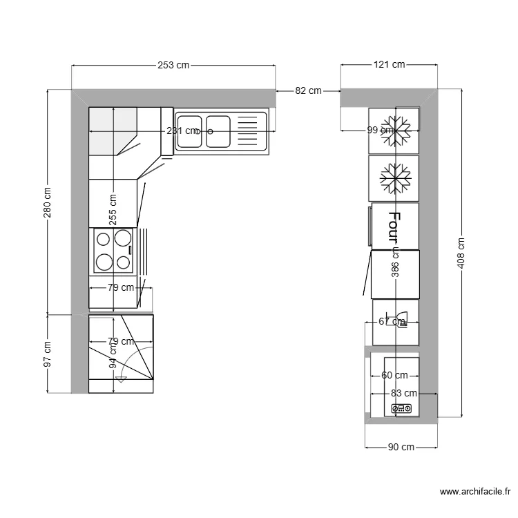 Cuisine roselyne. Plan de 