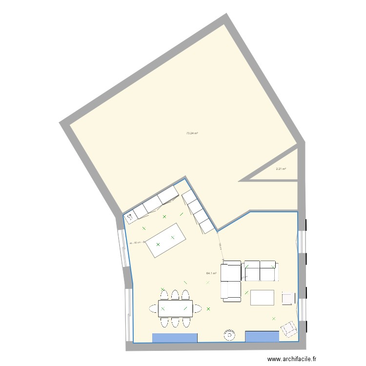 Maison ancienne V2. Plan de 0 pièce et 0 m2