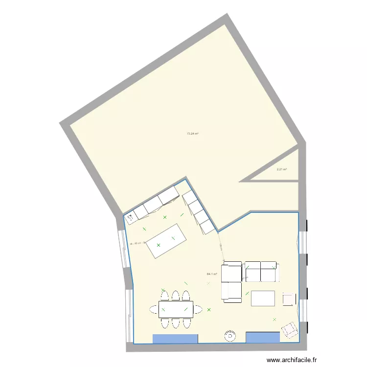 Maison ancienne V2. Plan de 
