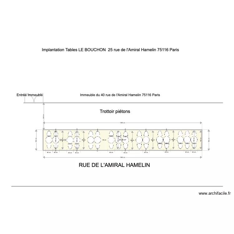 Terrasse Amar Le bouchon. Plan de 
