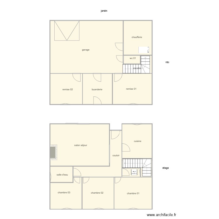 ouvrart 1417 am. Plan de 16 pièces et 172 m2