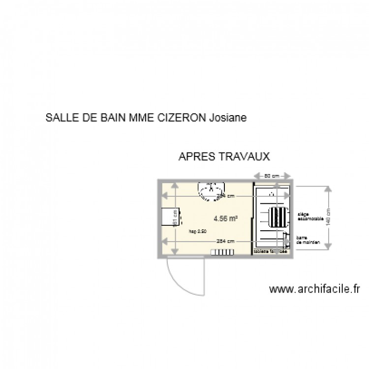 CIZERON Josiane. Plan de 0 pièce et 0 m2