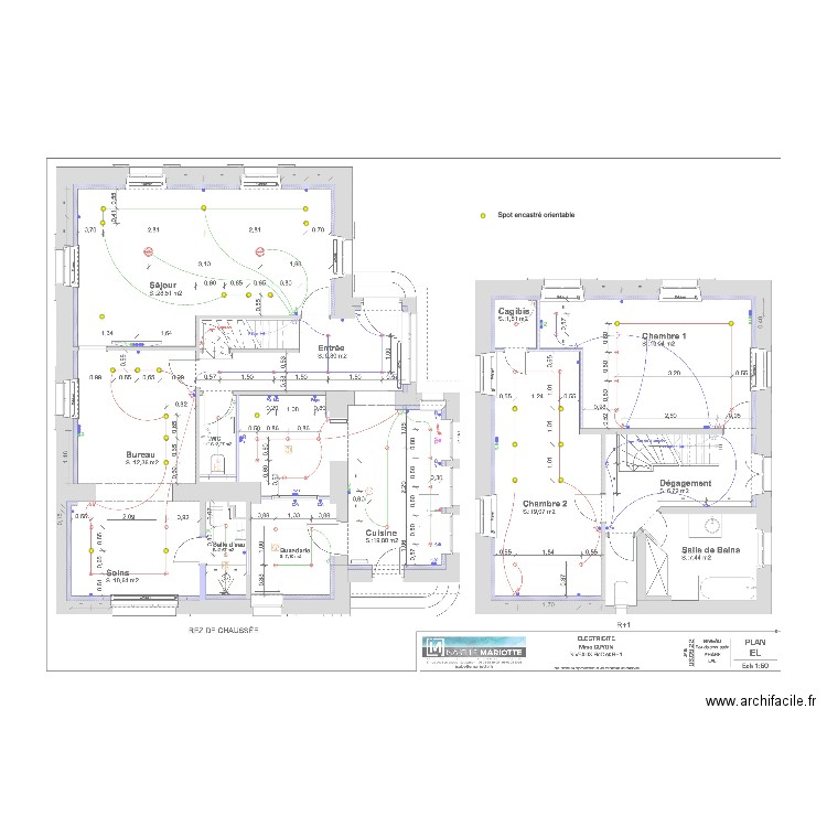 GUYON RDC. Plan de 0 pièce et 0 m2