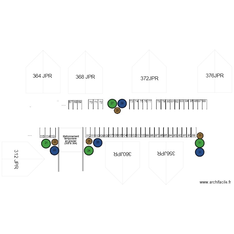 JPR 368-372. Plan de 0 pièce et 0 m2