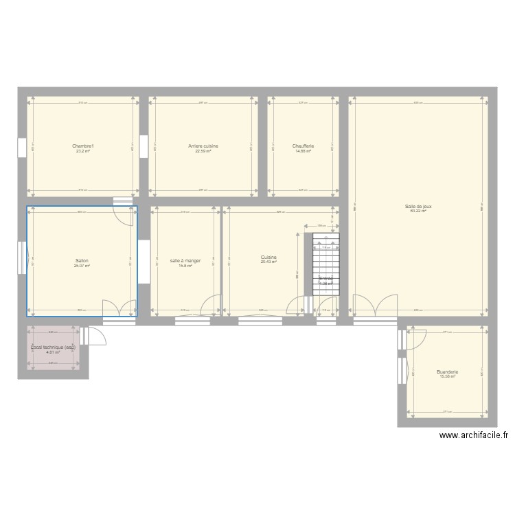 La  plaine  actuel. Plan de 0 pièce et 0 m2