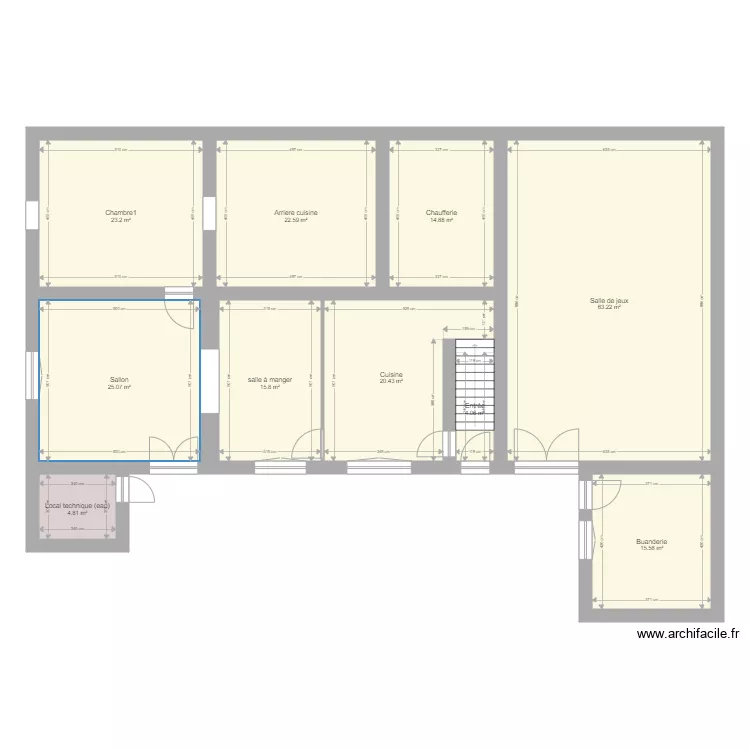 La  plaine  actuel. Plan de 