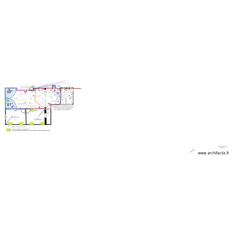 ELECTRICITE. Plan de 6 pièces et 68 m2