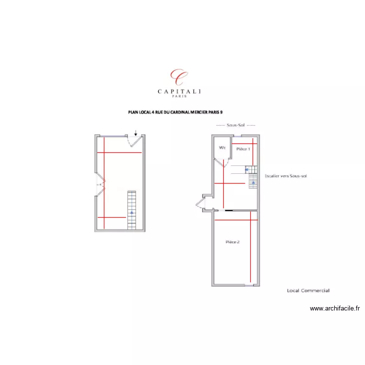 4 CM RDC. Plan de 