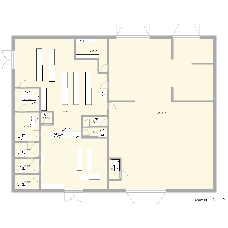 garage 2. Plan de 0 pièce et 0 m2