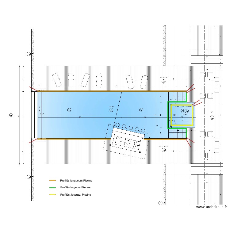 Piscine bora bora. Plan de 0 pièce et 0 m2