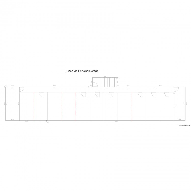 base vie principale etage modifiée. Plan de 0 pièce et 0 m2