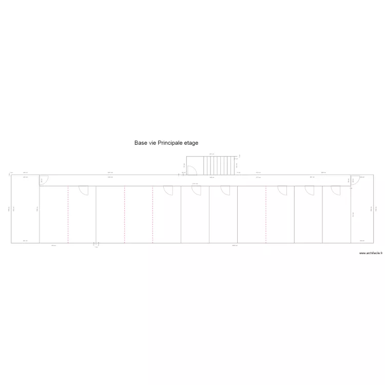 base vie principale etage modifi&eacute;e. Plan de 