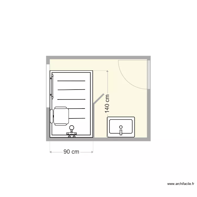 Plan apr&egrave;s travaux leclerc. Plan de 