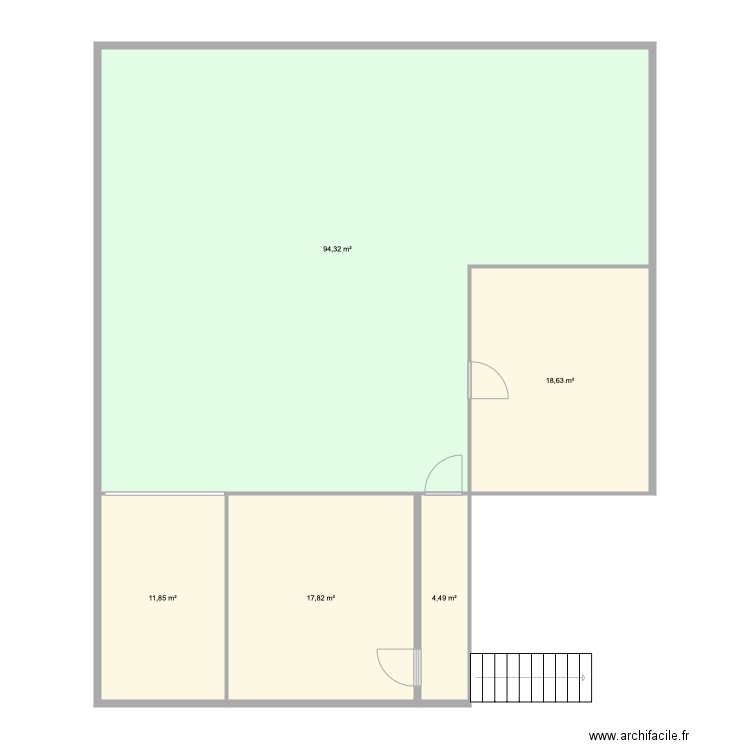 A Boulogne Bergevin etage . Plan de 0 pièce et 0 m2