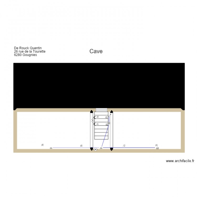 cave Gougnies. Plan de 0 pièce et 0 m2