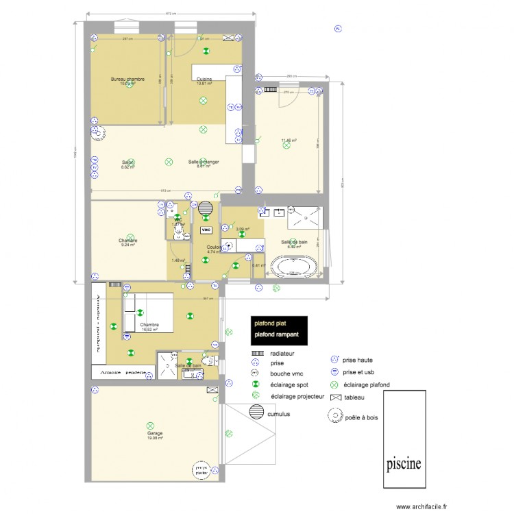 plan fini. Plan de 0 pièce et 0 m2