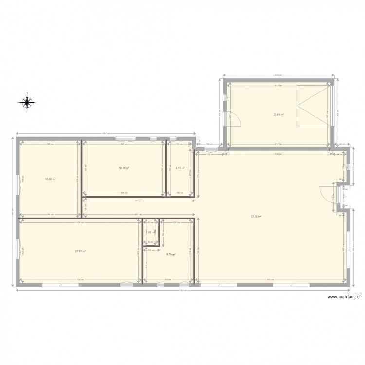 Maison Richerenches cloisons. Plan de 0 pièce et 0 m2