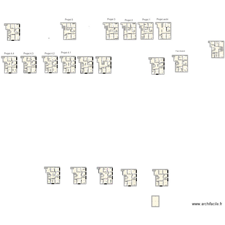 Anatoli Cabinet. Plan de 183 pièces et 2114 m2