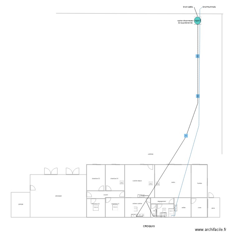 moussion mout assA. Plan de 10 pièces et 180 m2