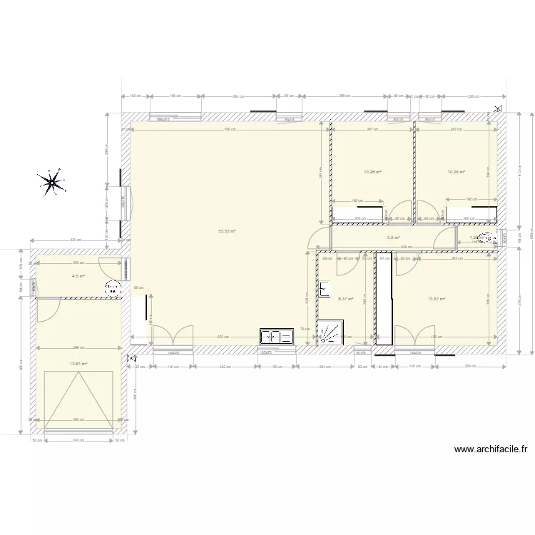 plan maison D O. Plan de 