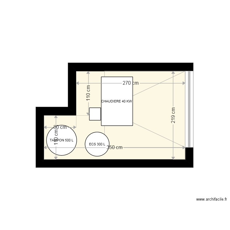 CHAUFFERIE BOIS ROBERT . Plan de 0 pièce et 0 m2