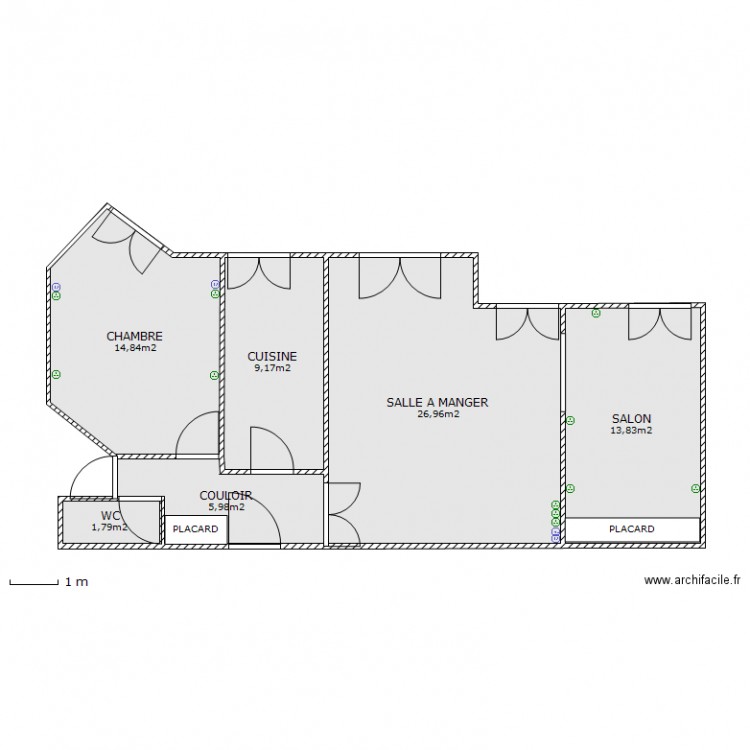 APPARTEMENT SIMONE . Plan de 0 pièce et 0 m2