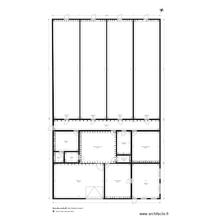 Drains et Dalots. Plan de 0 pièce et 0 m2