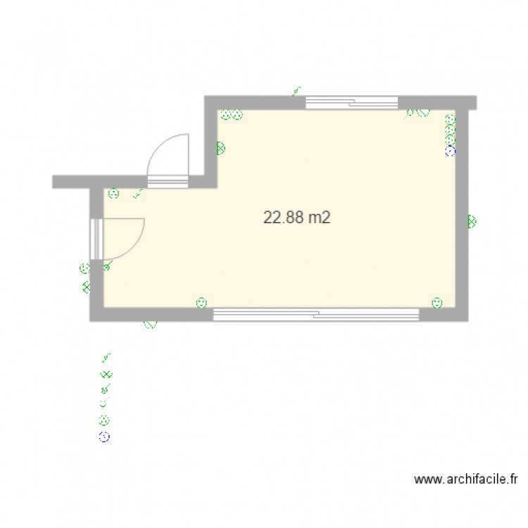 VERANDA SIRIUS WAT ELECTRICITE. Plan de 1 pièce et 23 m2