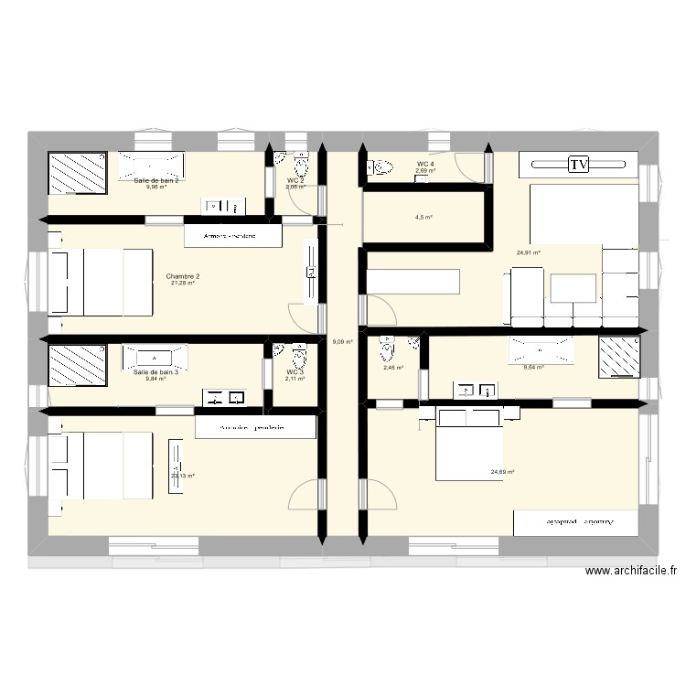 test. Plan de 0 pièce et 0 m2